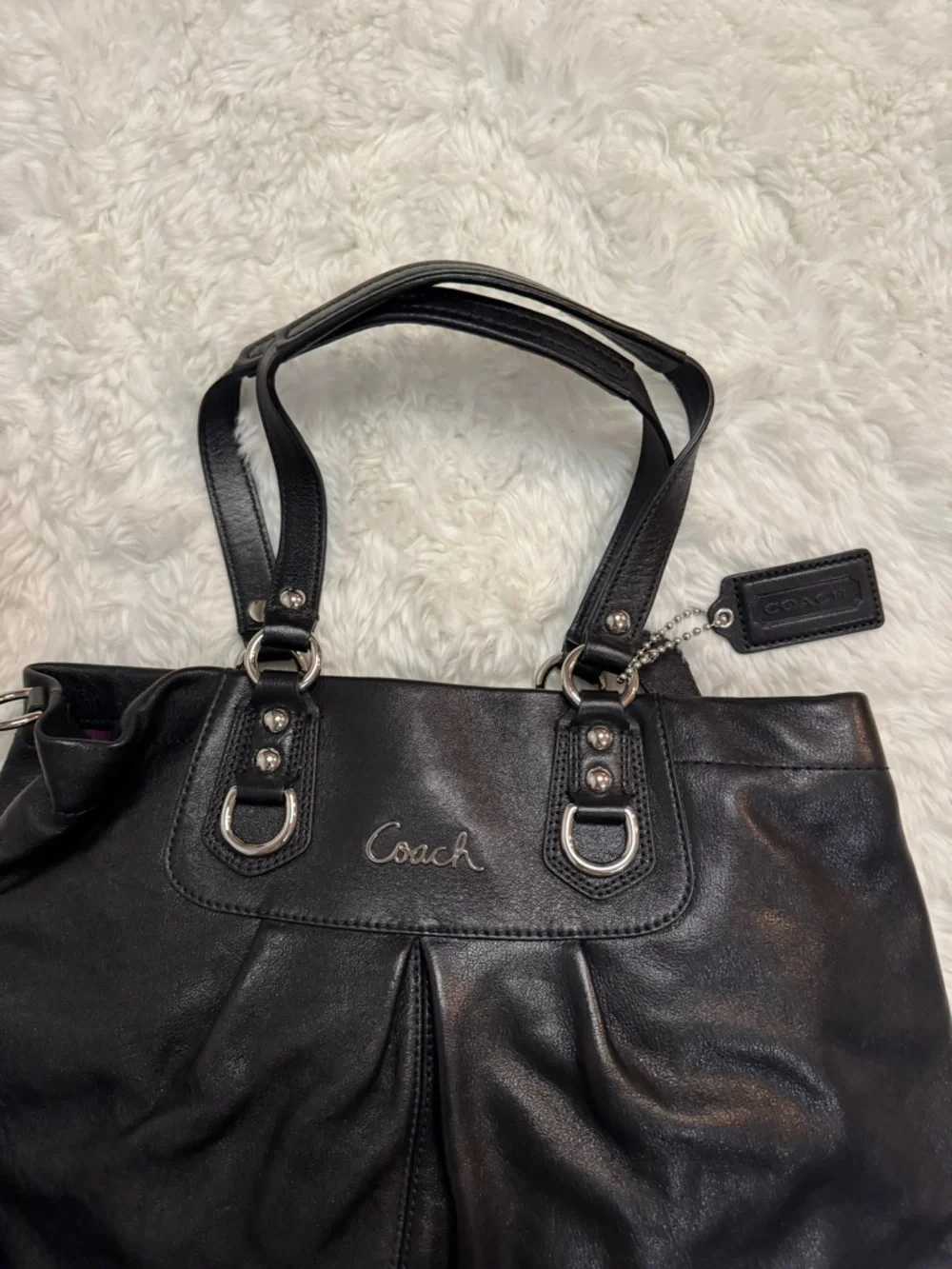 Coach Ashley Leather Satchel Carryall